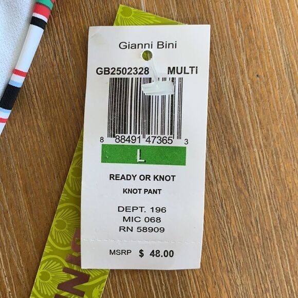 Gibson Latimer Striped Ready or Knot Bikini Bottom - Picture 9 of 9